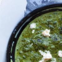 PALAK PANEER  · VE -Cottage cheese in creamy spinach curry