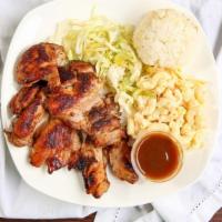 Hawaiian BBQ Chicken · Hawaii's hottest seller. Grilled boneless chicken marinated in our special L & L Hawaiian ba...