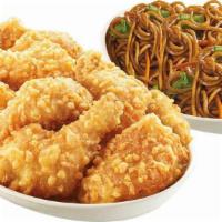 Bundle Feast 1 · Combination of 8pcs Chinese-style Fried Chicken Small Platter and Pancit Canton Small Platter