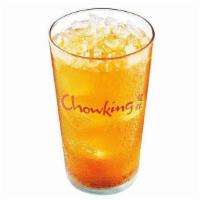 Jasmine Calamansi Tea (16oz) · Citrus brewed tea. Served chilled with ice.