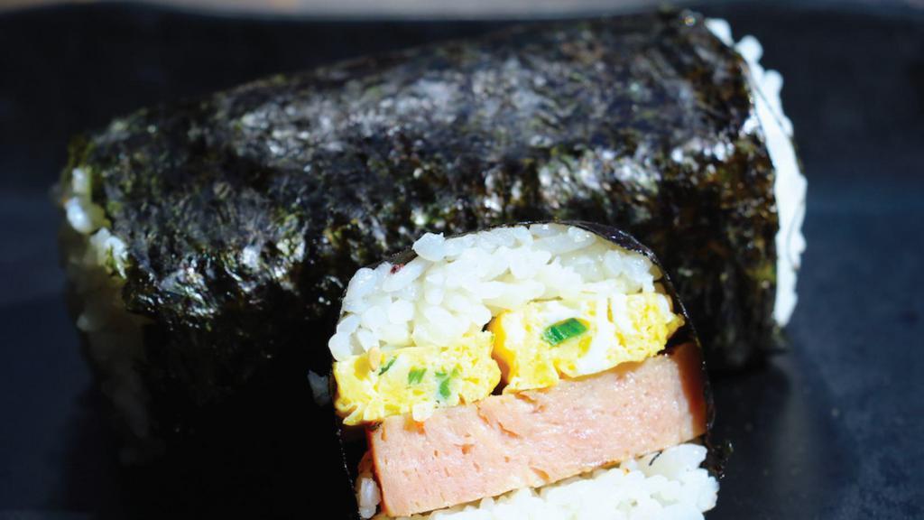 Original Musubi
 · Grilled spam with egg, white rice, wrapped in seaweed.
