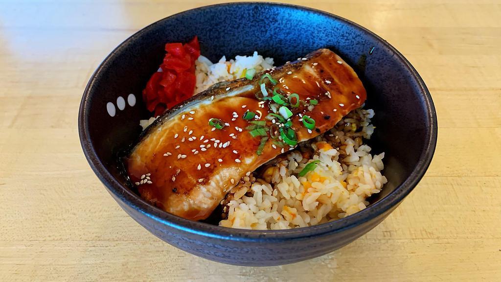 Teriyaki Salmon · Grilled Salmon with Teriyaki sauce.