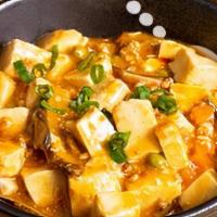 Mapo Tofu · Mofu tofu with ground pork and special house sauce.