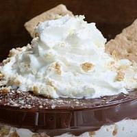 Campfire S'mores Mousse · chocolate mousse with marshmallows and graham cracker crumbles