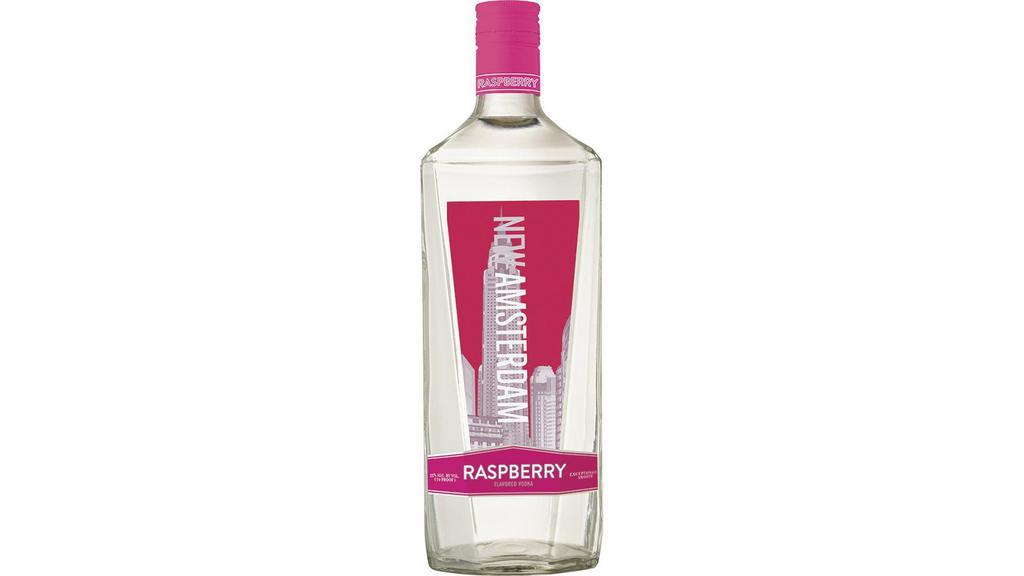 New Amsterdam Raspberry Vodka (1.75 L) · New Amsterdam Raspberry offers a refreshing, crisp profile layered with sweet, bright, raspberry flavors. The complexity of the natural fruit flavor is perfectly balanced with just enough bite for a clean, smooth, finish.
