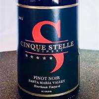 Cinque  Stelle Pinot Noir Wine  · Handcrafted wine from the Santa Ynez Valley