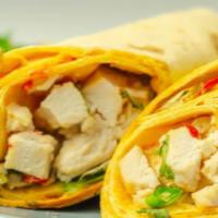 Crispitos · Fresh flour tortilla filled with shredded chicken and cheese.