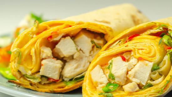 Crispitos · Fresh flour tortilla filled with shredded chicken and cheese.