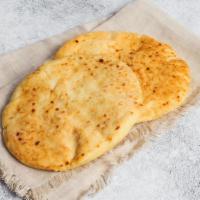 GF Pita (VG, GF) · Freshly baked gluten-free pita bread. We cannot make substitutions.