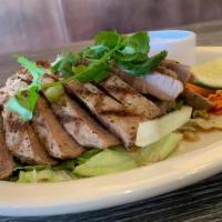 Crying Tiger (Beef Steak) · In-house marinated, grilled (rare/medium/well-done) beef steak, served with spicy Thai dippi...