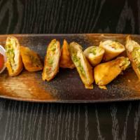 Fried Veggie Roll · Serve with sweet and sour sauce