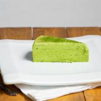 E1. Inari Chidori Matcha Mille Crepes · 18 Layers Uji Matcha Mille Crepe Cake