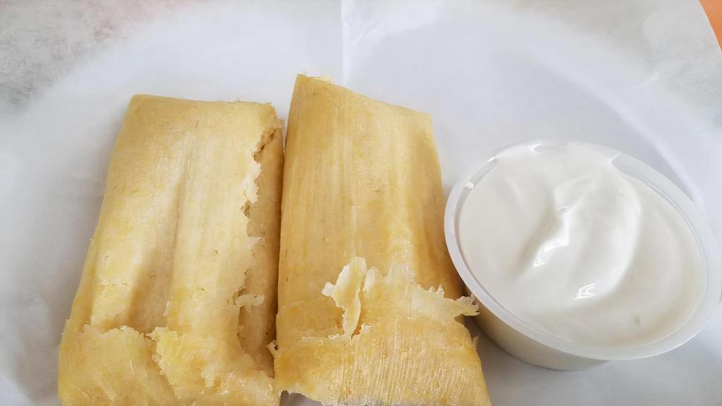 Salvadorian Corn Tamales (Tamales de Elote) via Taqueria Los Gallos Express