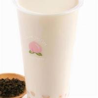 A1. Peach Oolong Milk Tea · Topped with Salt/Tiramisu Cheese Creamer. Our topping made with organic milk