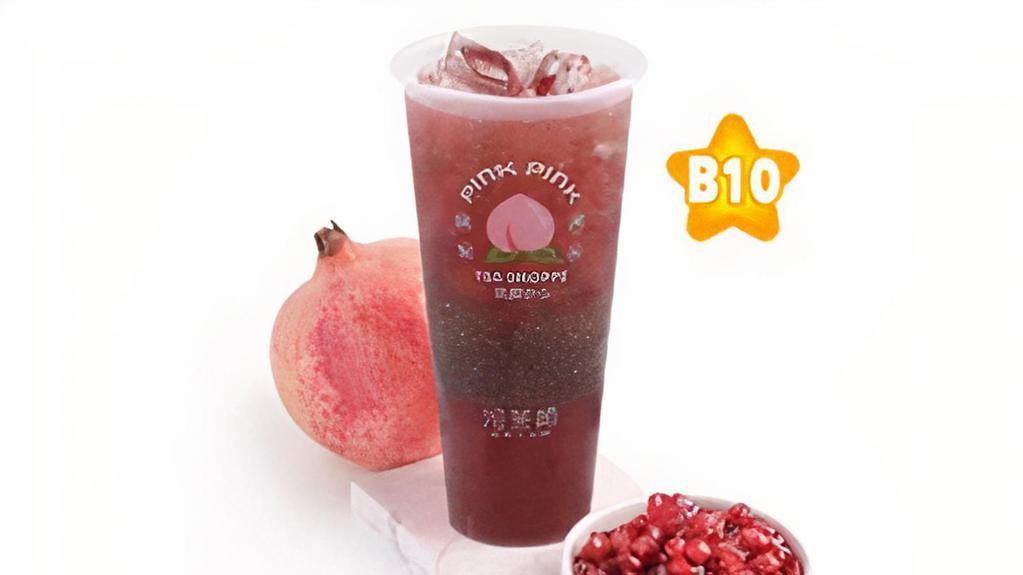 B10. Pomegranate & Chia Seed Jasmine Tea · Contains 20% Chia Seeds by Volume. Less Calories. Less Sugar