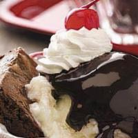 Brownie Sundae · Fresh piece  of brownie your choice of ice cream with hot fudge, whipped  cream, cherry, and...