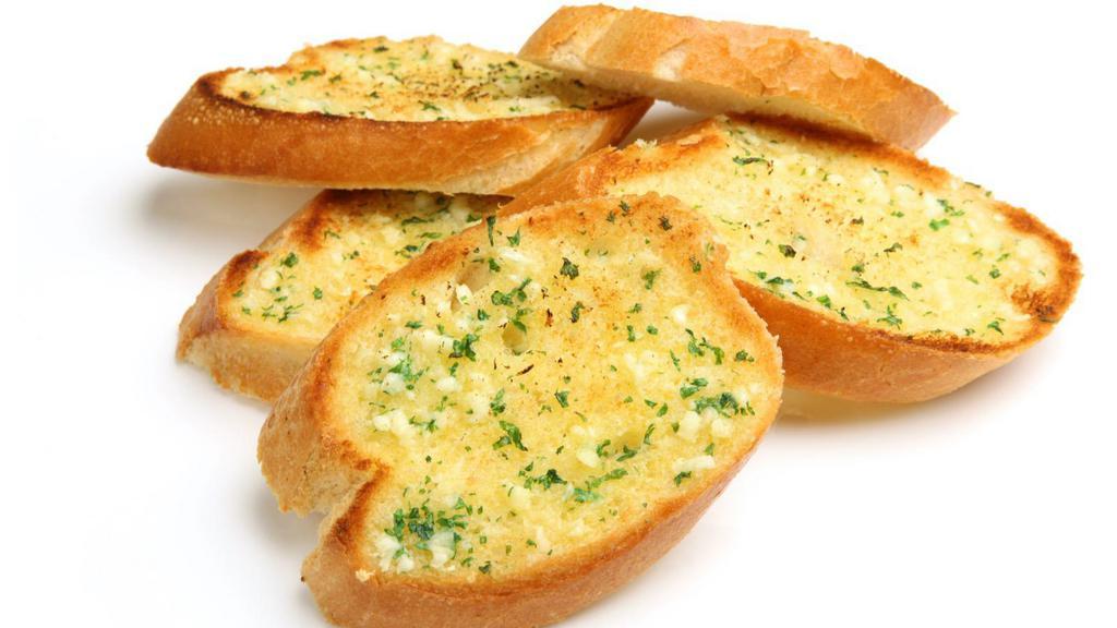 Garlic Bread · Fresh loaf of garlic bread.