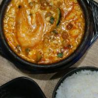 Seafood Tofu Soup · with 1 white rice