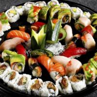 Make Your Own Maki Roll Platter · Create your own custom platter with the 7 sushi rolls of your choice! (All rolls, no nigiril)