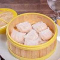 Ha Gow (6) · Gluten free. Steamed shrimp dumplings.
