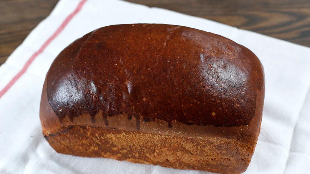 Japanese Milk Bread · Whole loaf of our soft and pillowy milk bread.