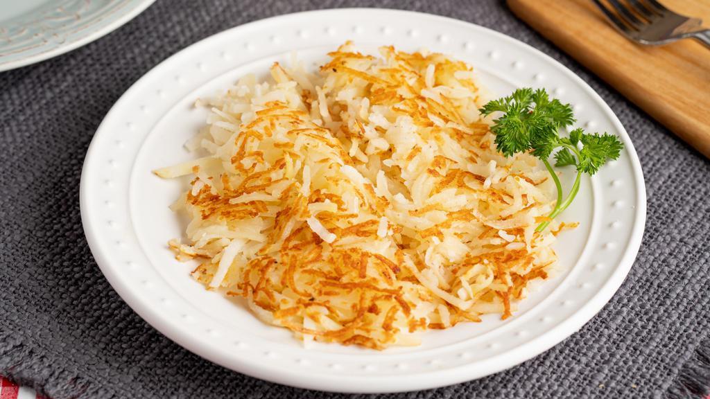 Hash Browns · A side of golden hashbrowns.