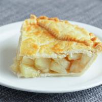 No Sugar Added Apple (Slice) · Double crusted pie filled with granny smith apples. No sugar is used to sweeten the filling.
