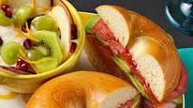 3. Ham and Cheese Bagel · Toasted, buttered plain bagel with just ham and American cheese.