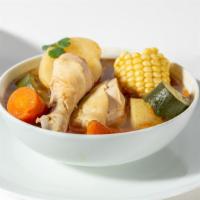 Caldo · A classic hot soup with your choice of tender beef or chicken, carrots, potatoes, corn, etc....