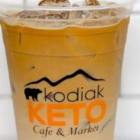 Iced Vanilla Latte · A traditional iced vanilla latte with a Keto twist.  Made with heavy cream instead of whole ...