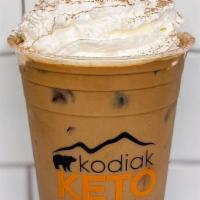Iced Café Mocha · A traditional iced mocha latte with a Keto twist.  Made with heavy cream instead of whole mi...