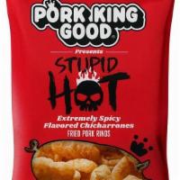 Pork King Good - Pork King Good Stupid Hot Pork Pork Rinds  1.75oz Bag · 