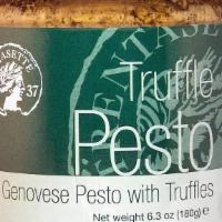 M5 Corporation - Genovese Pesto with Truffles - 6.35oz (180gm) · How do you make a classic even better? Add truffles. This luscious favorite has been made ev...