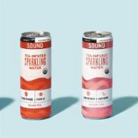 SOUND Sparkling Water · Tea infused sparkling water with a twist.