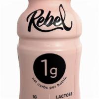 Rebel Milk-Plain 8 fl oz · Plain flavored milk with just 1g of sugar. Lactose free. Can be stored at ambient temperatur...