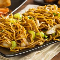 Chow Mein · Chow mein egg noodles stir fried with fresh vegetables, soy sauce, sesame oil, and any meat ...