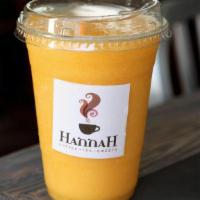 Frozen Just Peachy · Peach puree, ice, blended, 16 oz