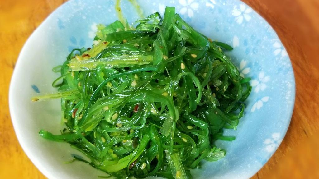 Wakame · Japanese seaweed salad.