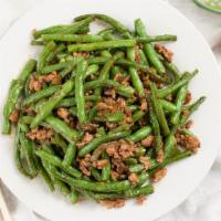 String Bean with X.O Meat Sauce · 