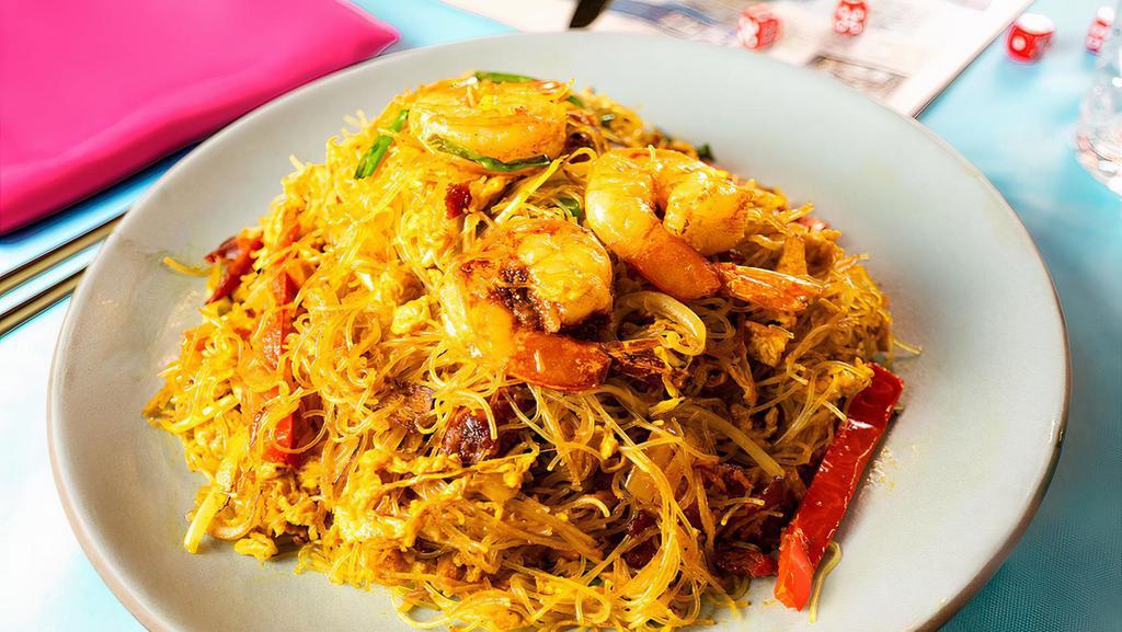 Singapore Noodles · Curry, Shrimp, BBQ Pork