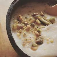 Firnee - Rice Pudding · Caramelized milk, rice, cardamom & Pandan flower extract. 

[Gluten-Free, Egg-Free]