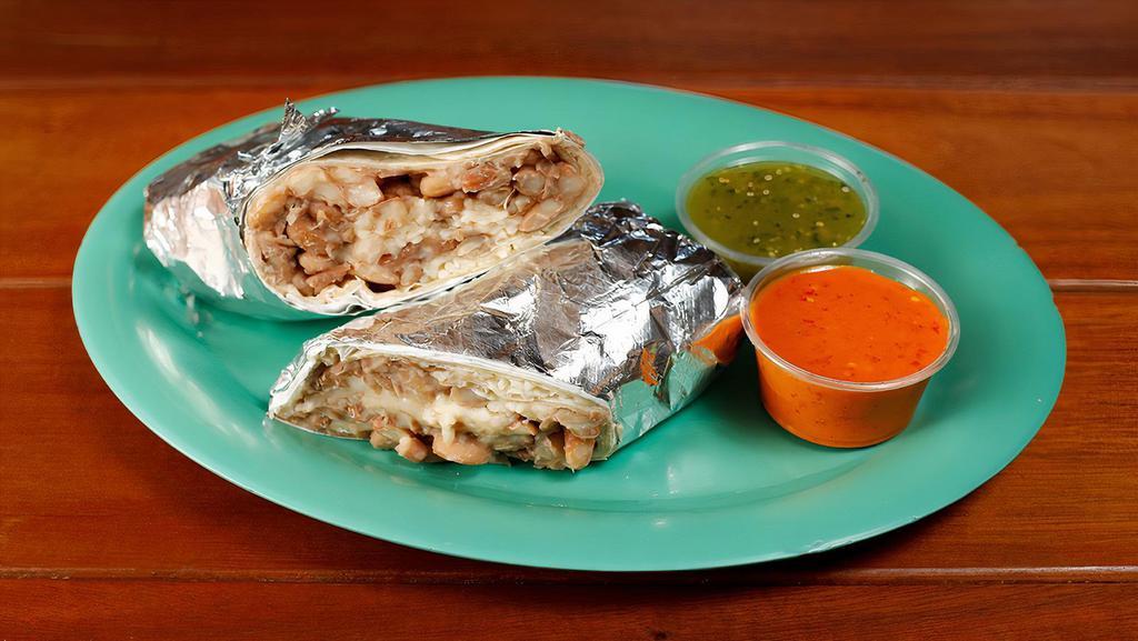 Bean & Cheese Burrito · Does not include rice.