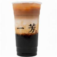 Brown Sugar Pearl Black Tea Latte 黑糖粉圓紅茶鮮奶 · Ice level is not adjustable. CANNOT be no ice