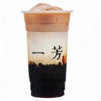 Brown Sugar Pearl Oolong Tea Latte 黑糖粉圓烏龍茶鮮奶 · Ice level is not adjustable. CANNOT be no ice