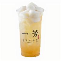 鳳梨杏仁凍高山茶 Almond Jelly Pineapple Mountain Tea · This product is blended with mountain tea. Please consume within an hour for its best taste....