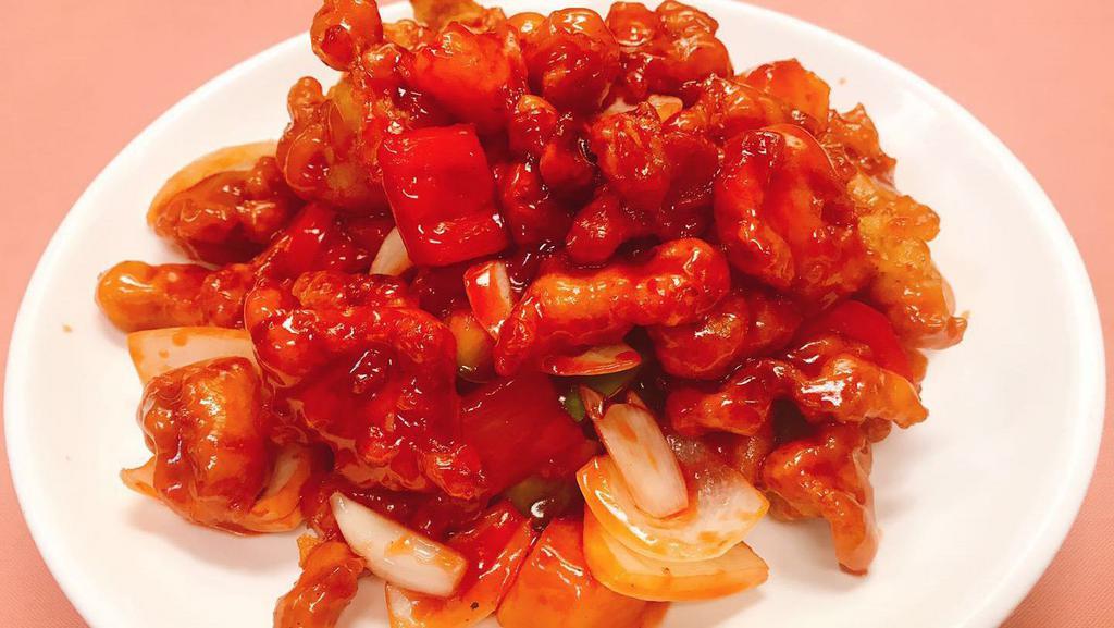 24. Sweet and Sour Chicken · 甜酸鸡饭