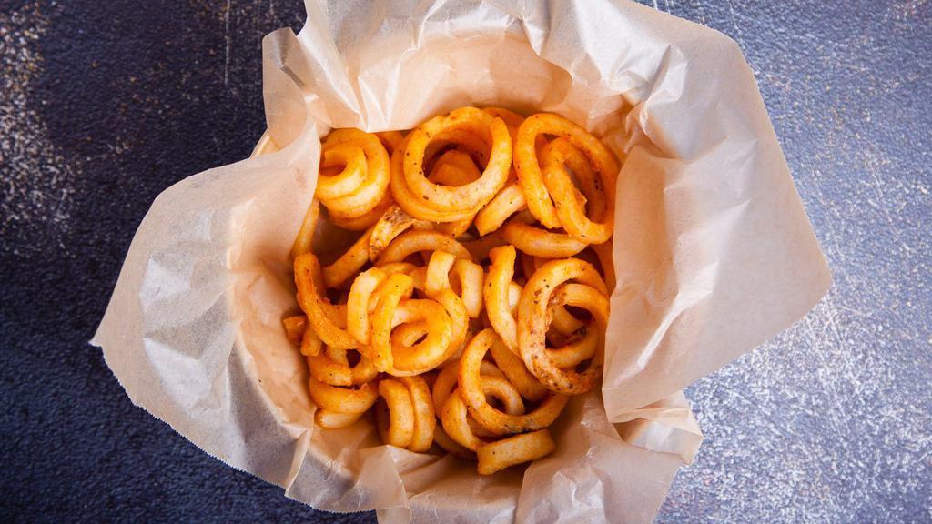 Curly Fries · Golden, crispy, curly fries seasoned to perfection.