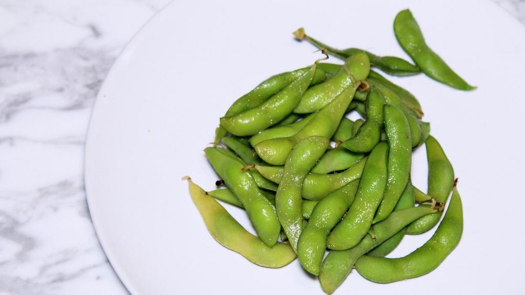 Edamame · Steamed soybeans or Garlic Edamame