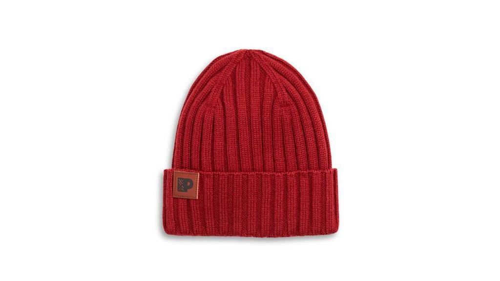 Red Beanie · Keep those ears toasty and add a little hygge to your holiday looks with our stylish ruby red beanie.