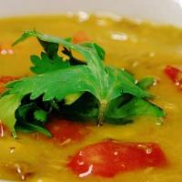 Dal Soup · Channa and moongi dal with onion and tomato (gluten free).